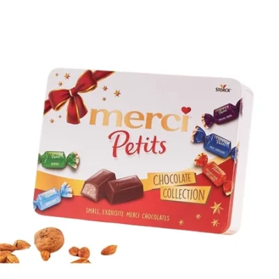  Kẹo Socola Merci Petits thiếc hộp 375g