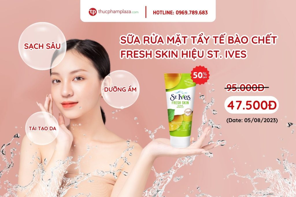 Sua rua mat tay te bao che Fresh Skin hieu ST. IVES Thuc Pham Plaza 1 large
