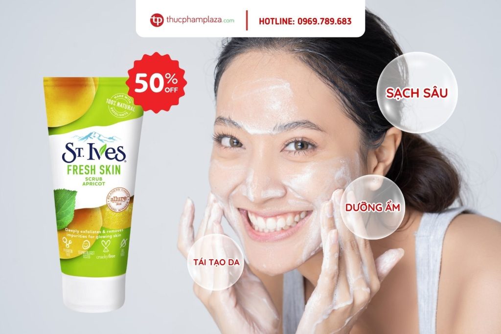 Sua rua mat tay te bao che Fresh Skin hieu ST. IVES Thuc Pham Plaza 3 large