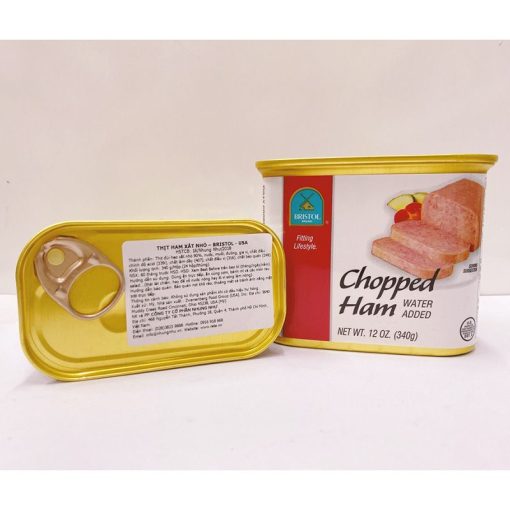 Thịt heo hầm xắt nhỏ Bristol Chopped Ham - hộp 340g 5 Bristol Chopped Ham