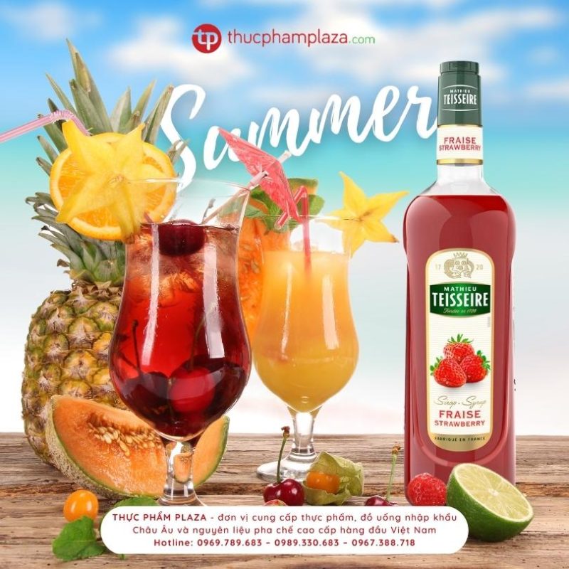 Những hương vị syrup sẽ "hot hit" trong mùa hè này của Teisseire 1 Thuc Pham Plaza Nguyen lieu pha che large