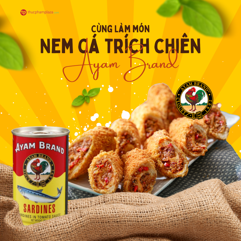 Nem cá trích chiên - hương vị thơm ngon, “texture” giòn rụm 1 Thucphamplaza.com 3 large