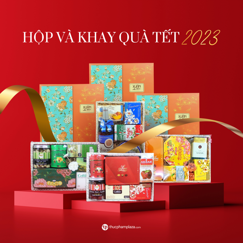 Gợi ý hộp quà và khay quà Tết 2023 - vừa đẹp vừa sang 2 Thucphamplaza.com qua Tet large