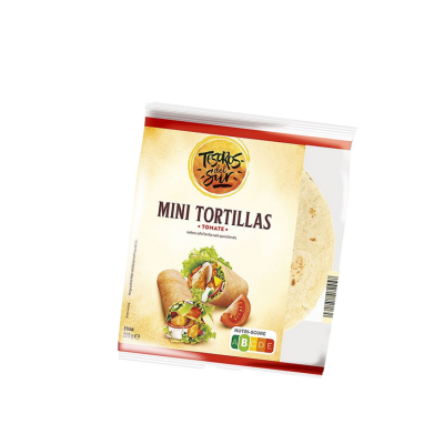 Vỏ bánh Tortilla Mini Tesoros vị cà chua 220g - Gói 8 cái 8 Tortilla Mini Tesoros vi ca chua medium