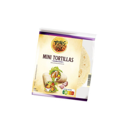Vỏ bánh Tortilla Mini Tesoros vị tỏi 220g - Gói 8 cái 8 Tortilla Mini Tesoros vi toi medium