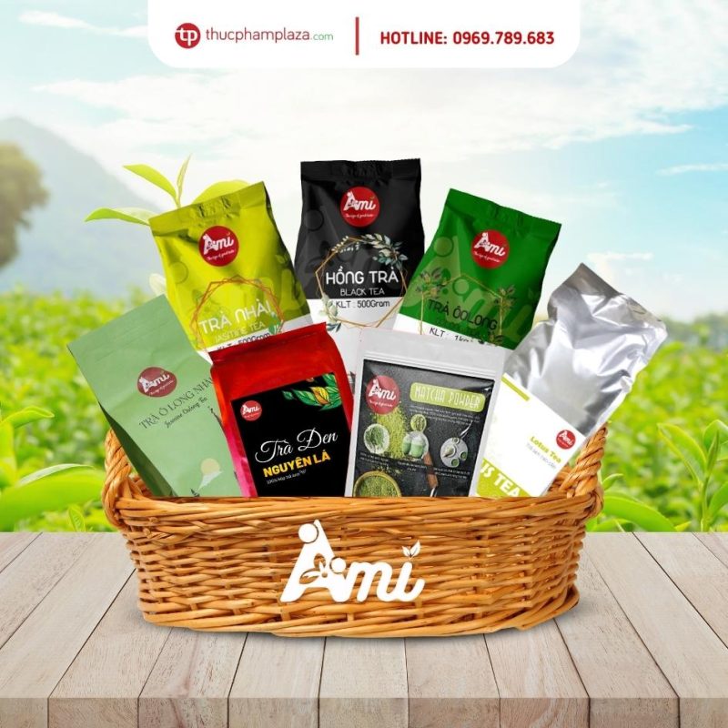 Trà pha chế và thương hiệu cung cấp nguyên liệu pha chế Ami 1 Tra Ami large