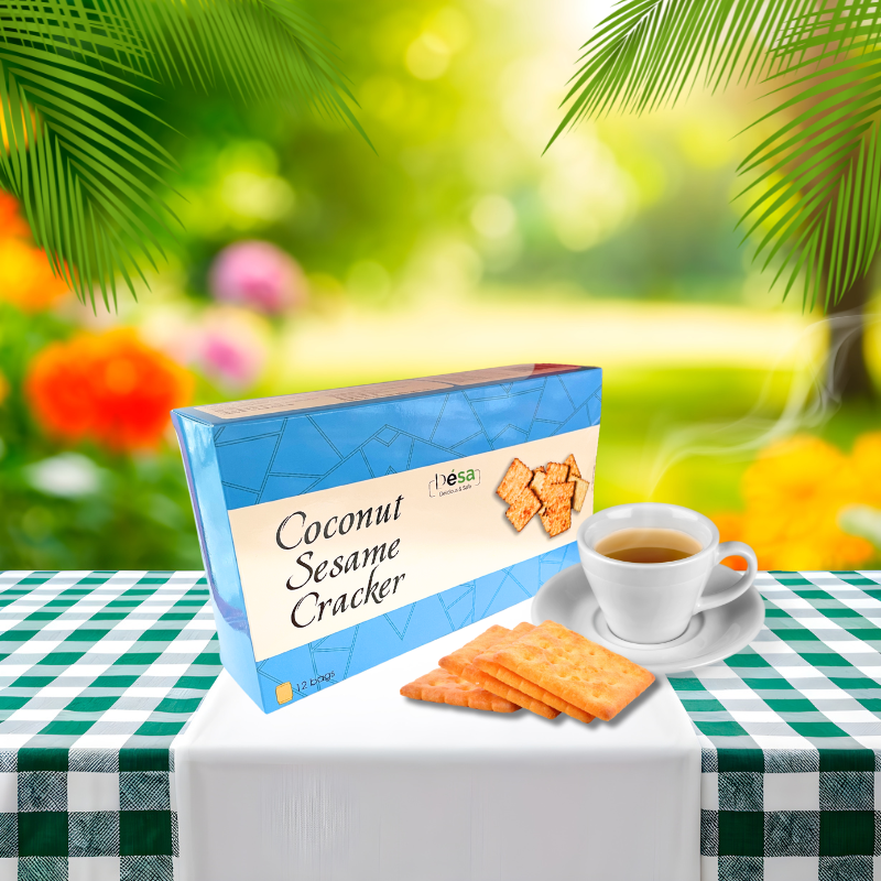 Bánh cracker sesame Desa hộp 134g