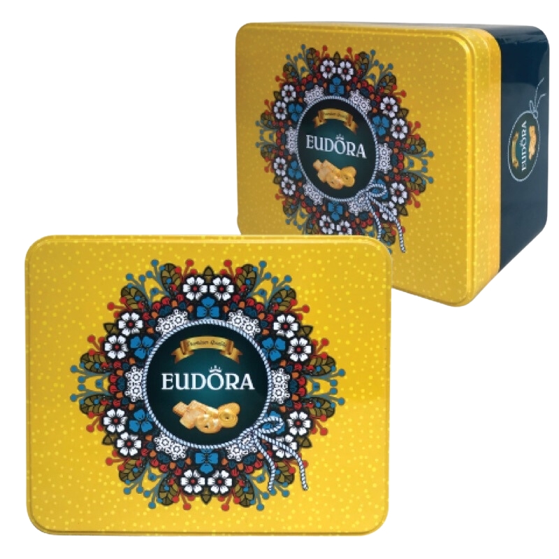 Bánh quy bơ hỗn hợp Eudora vàng xanh 206g 1 Bánh quy bơ hỗn hợp Eudora vàng xanh 206g