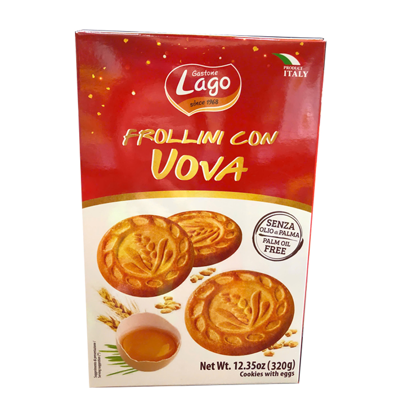 Bánh quy trứng Gastone Lago Hộp 320g 1 Bánh quy trứng Gastone Lago Hộp 320g