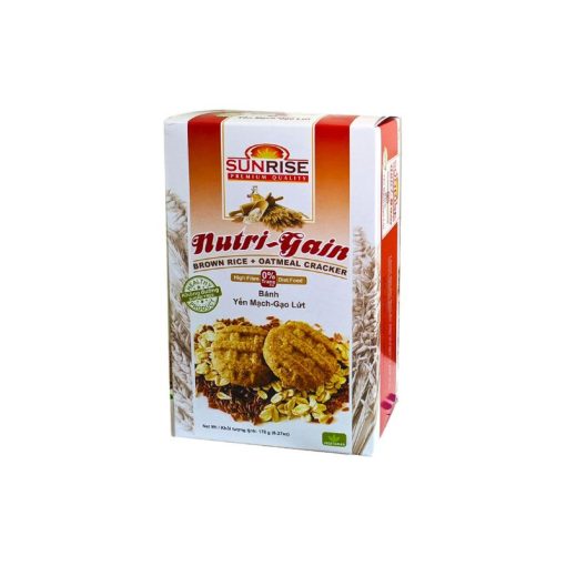 Bánh Sunrise Yến Mạch, Gạo Lứt - Hộp 178g