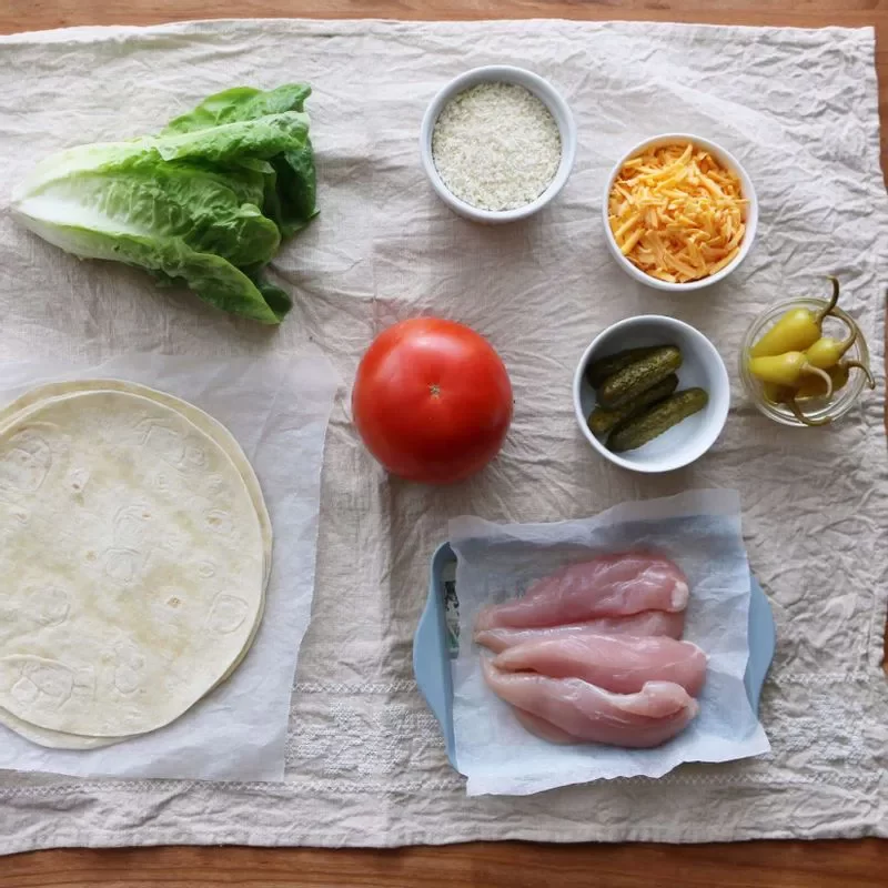 Tortilla món ngon dễ làm ăn sáng, trưa hay bữa tối đều hợp 2 banh tortilla ga cuon 2 large