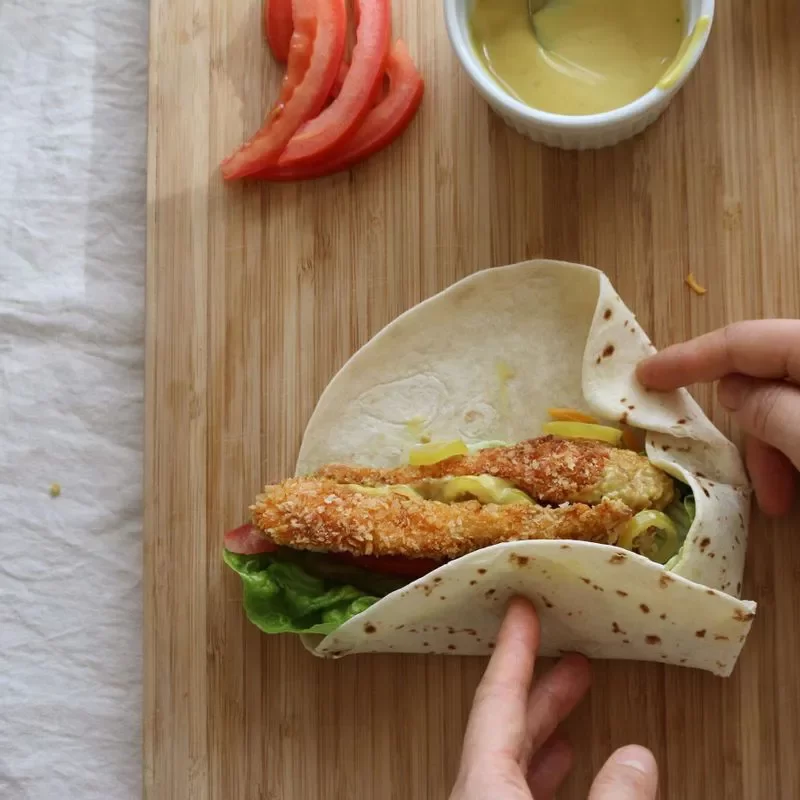 Tortilla món ngon dễ làm ăn sáng, trưa hay bữa tối đều hợp 6 banh tortilla ga cuon 6 large