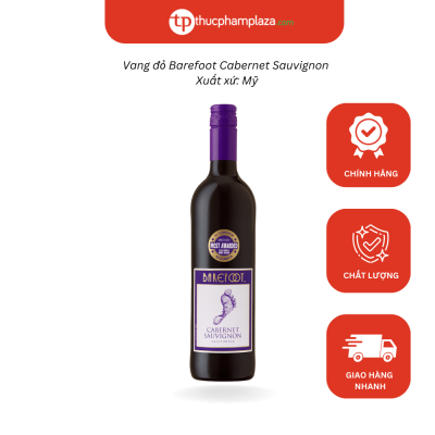 Vang đỏ Barefoot Cabernet Sauvignon 75cl 2 barefoot cabernet 75 medium