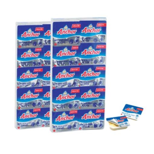 Bơ nhạt New Zealand hiệu Anchor – nguyên vỉ 100g/10 hộp nhỏ