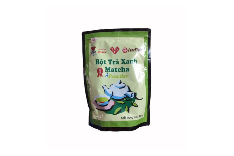 Bột trà xanh matcha hương nhài Red-Cap Baker – túi 500g 2 Bột trà xanh matcha được sản xuất với chất lượng đảm bảo