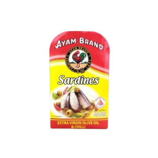 Cá trích ngâm ớt và dầu oliu hiệu Ayam Brand hộp 120g