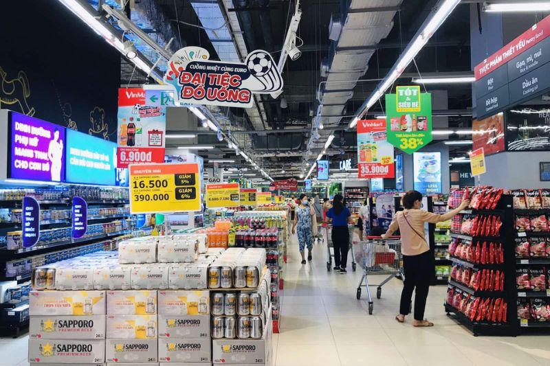 Các siêu thị lớn có bán các sản phẩm dầu Oliu