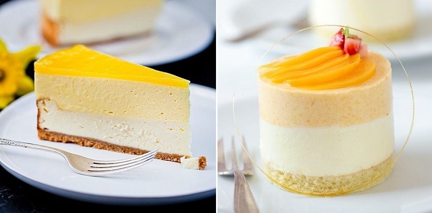 Bánh mousse xoài mát lạnh cho mùa hè 1 cach lam mousse xoai 1 large