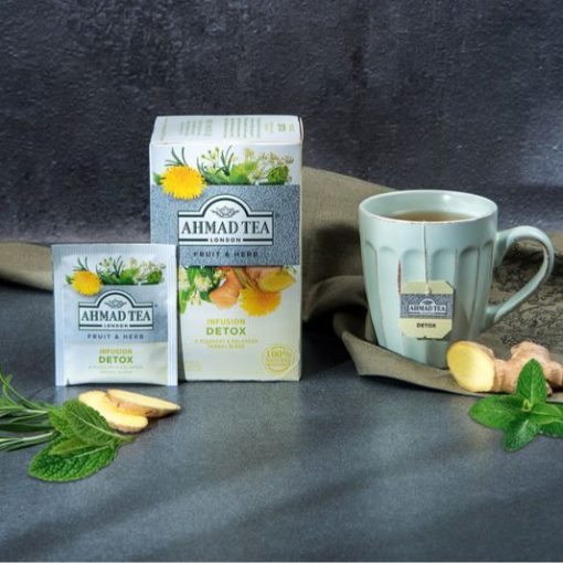 Trà AHMAD Detox giải độc cơ thể - hộp 40g/ 20 túi lọc 6 Cách pha chế trà
