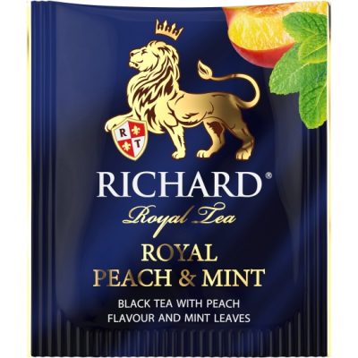 Trà Richard Đào Bạc Hà - Peach & Mint 50g 8 chay chernyy richard royal peach mint aromatizirovannyy 25 sashet 2421292 4