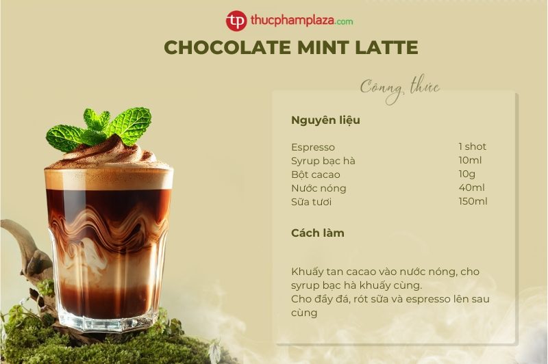 chocolate mint latte