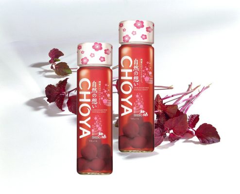 Rượu mơ Choya Natural Shiso - chai 650ml 2 choya tia to medium