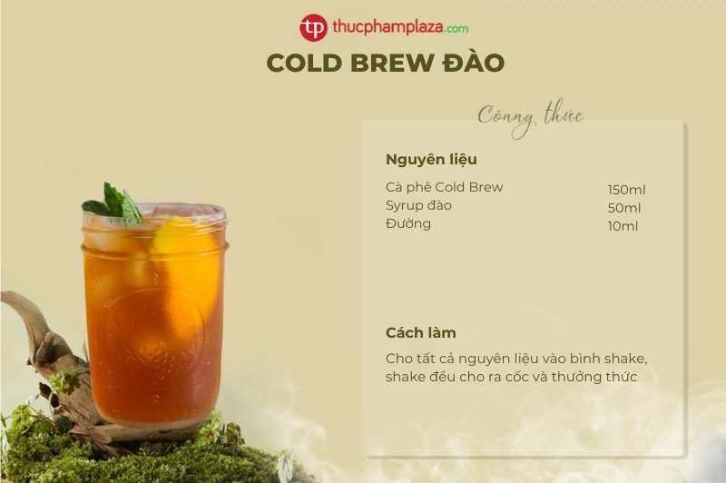 cold brew đào