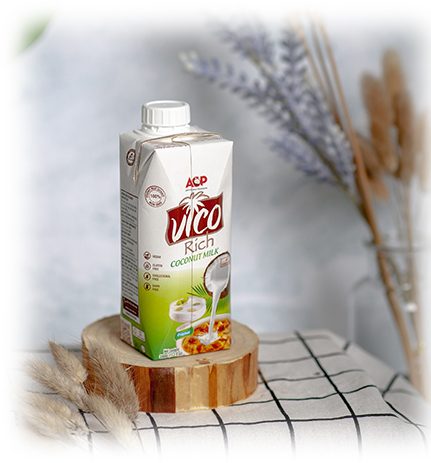 Sản phẩm cước cốt dừa UHT VICO RICH tại Việt Nam 1 cot dua vico large