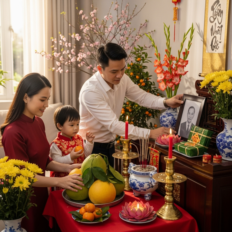 "Khám Phá Ý Nghĩa Các Nghi Lễ Tết: Từ Bàn Thờ Gia Tiên đến Mâm Ngũ Quả" 1 crypto 603