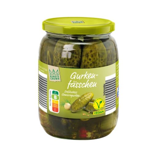 Dưa chuột ngâm muối King's Crown với thảo mộc Lọ 670g