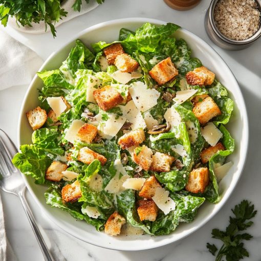 easychef pro recipe anchovy infused caesar salad with crunchy garlic croutons 36958521851987