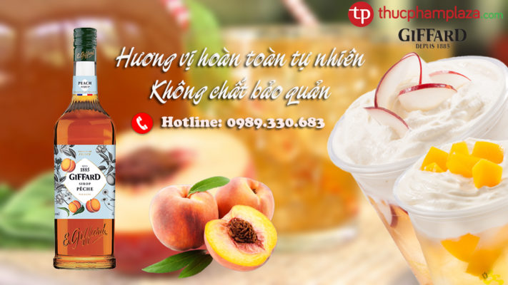 Syrup Giffard Đào - Giải pháp nguyên liệu cực tốt đến từ Pháp 5 giffard dao
