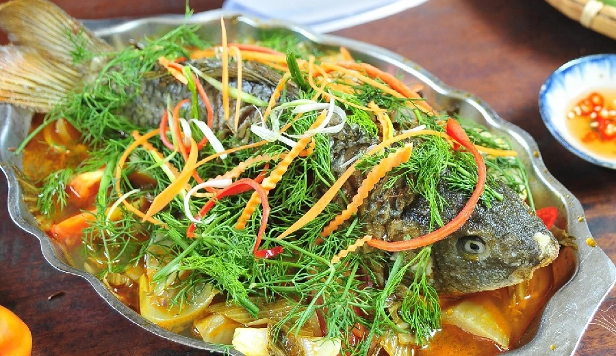 Cách làm món cá chép om dưa đậm đà đưa cơm ngày mưa 4 Cá chép om dưa thành phẩm