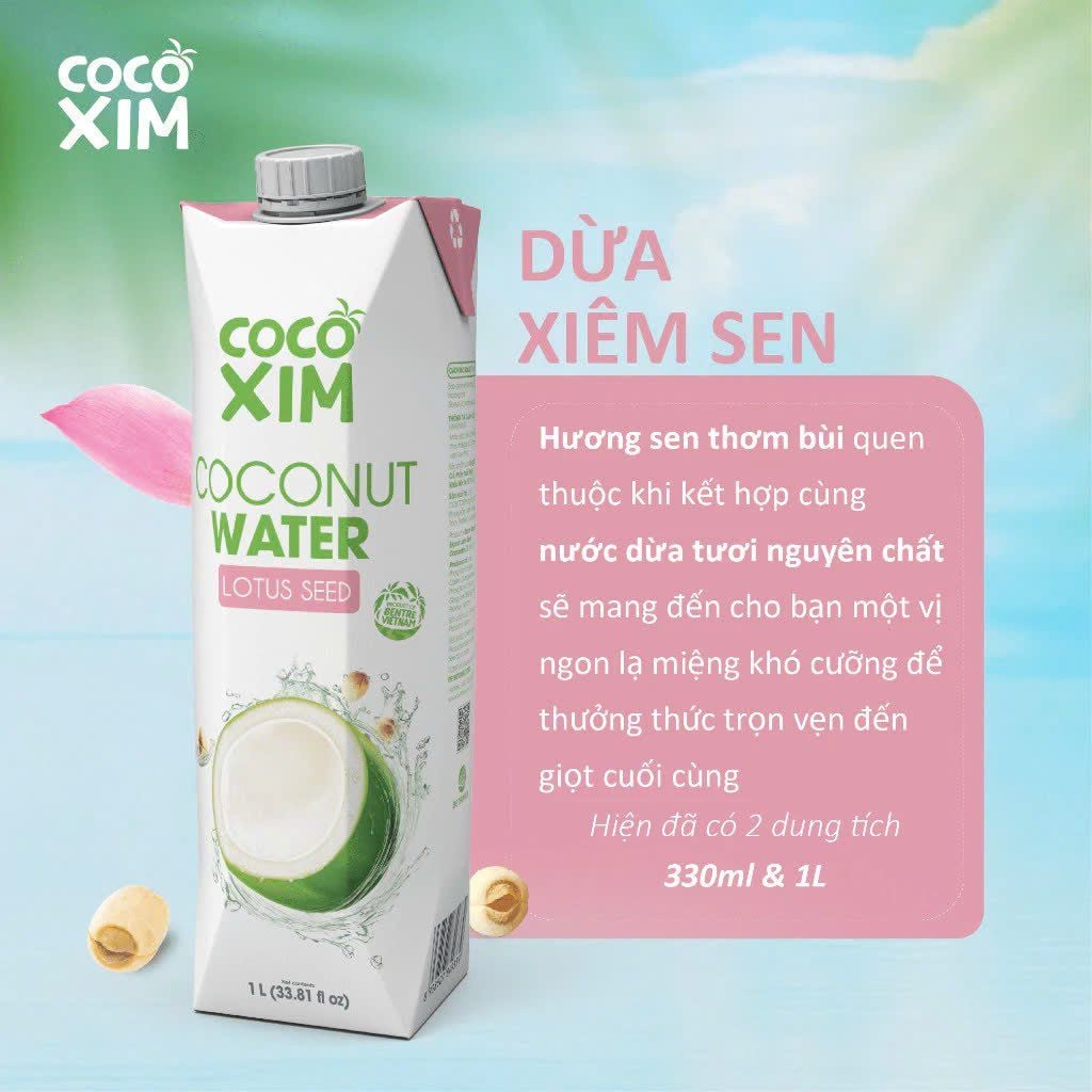 Nước cốt dừa Cocoxim Xiêm Sen 1L, xiêm Xanh 1L 1 info sen db15e106099f4d0b8f1f9c7695c3b65c master