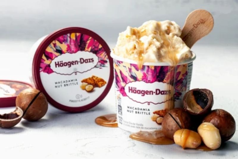 Kem Häagen-Dazs vị hạt Macadamia hộp vừa 473ml 10 Kem Häagen-Dazs vị hạt Macadamia hộp vừa 473ml