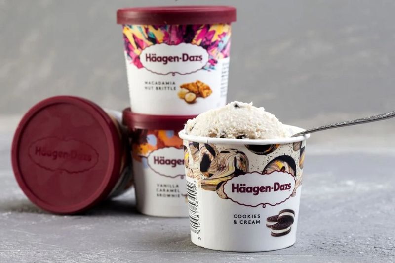 Kem Häagen-Dazs vị bánh quy kem hộp vừa 473ml 7 Thương hiệu kem Häagen-Dazs