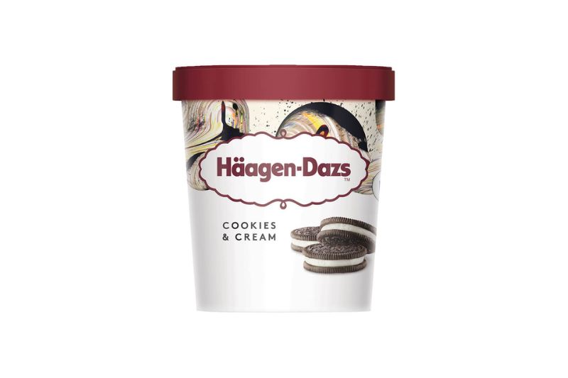 Kem Häagen-Dazs vị bánh quy kem hộp vừa 473ml 6 Kem Häagen-Dazs vị bánh quy kem hộp vừa 473ml