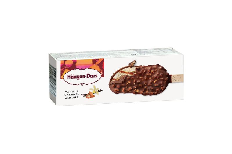 Kem Häagen-Dazs vị vani caramen và hạnh nhân que 80ml 6 Kem Häagen-Dazs vị vani caramen và hạnh nhân – que 80ml