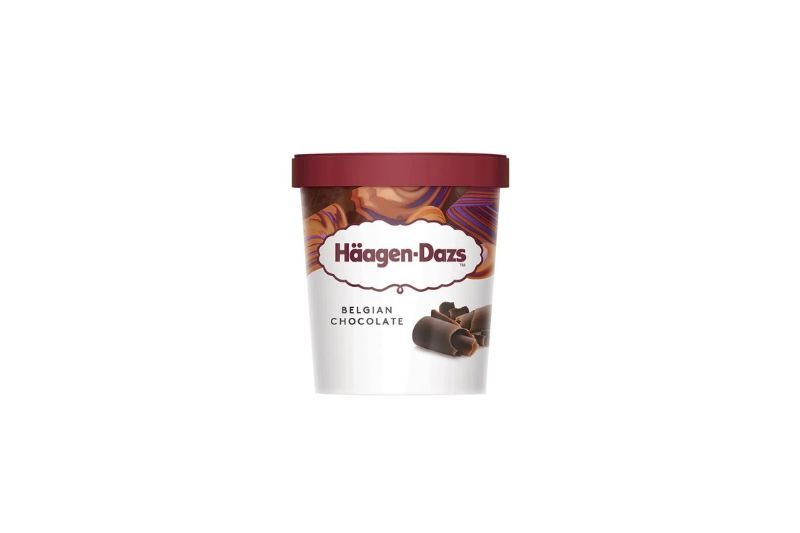 Kem Häagen-Dazs vị sôcôla Bỉ hộp 473ml 8 Kem Häagen-Dazs vị sôcôla Bỉ hộp vừa 473ml
