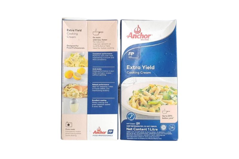 Kem nấu Cooking Cream hiệu Anchor - hộp 1L 8 Thông tin sản phẩm Kem nấu Cooking Cream hiệu Anchor
