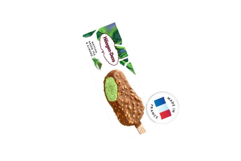 Kem Häagen-Dazs vị trà xanh hạnh nhân – que 80ml 