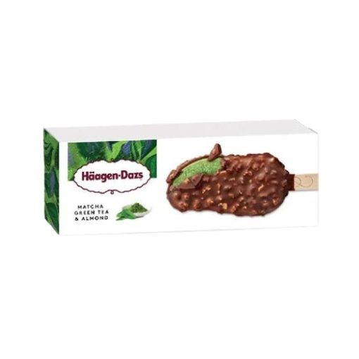 Kem Häagen-Dazs vị trà xanh hạnh nhân với hương vị thơm ngon đặc biệt