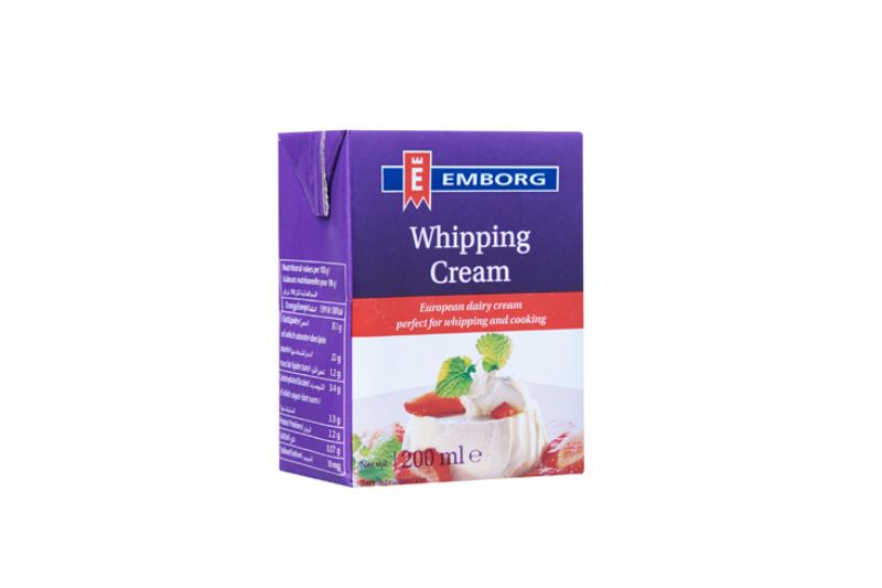 Kem tươi Whipping Cream hiệu Emborg – hộp 200ml 6 Kem tươi Whipping Cream hiệu Emborg – hộp 200ml