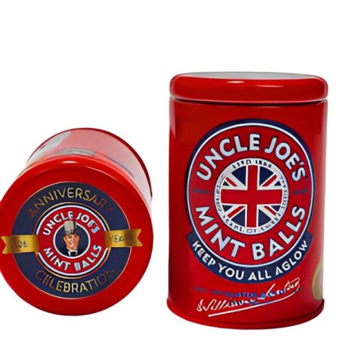 Kẹo bạc hà Uncle Joe's hộp thiếc đỏ 90g