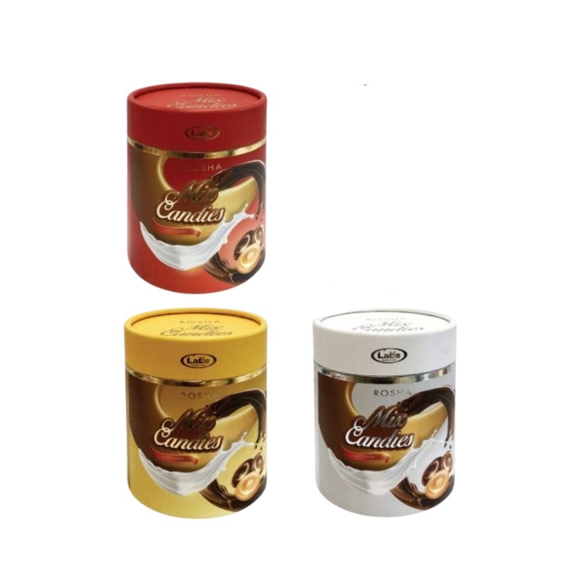 Kẹo cứng Rosha hỗn hợp hộp trụ 100g