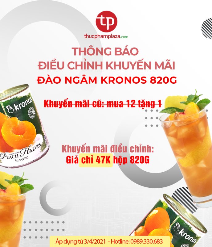 Thông báo: Điều chỉnh Khuyến mãi đào Kronos 820g! 1 km kronos dieu chinh large