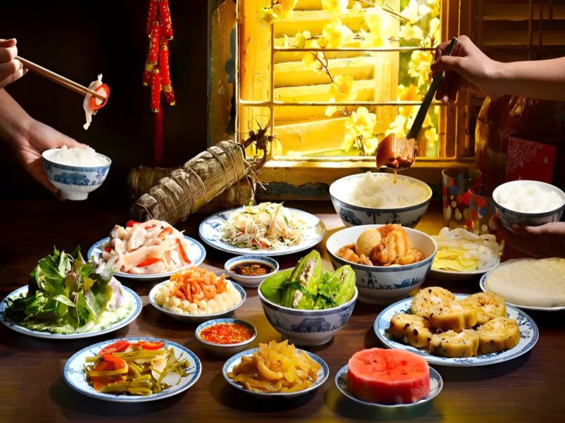 Điểm danh xem mâm cỗ ngày Tết 3 miền có những món ăn gì 5 mam co Tet mien Nam large