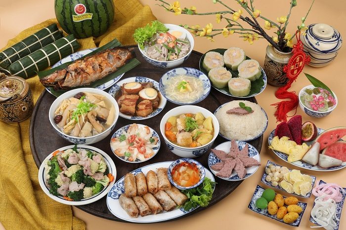 Điểm danh xem mâm cỗ ngày Tết 3 miền có những món ăn gì 3 mam co mien Bac 2 large