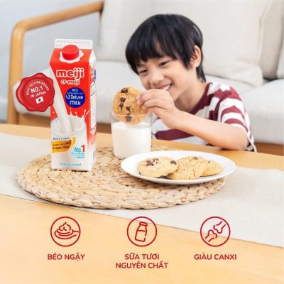 Sữa Thanh Trùng Meiji Dinh Dưỡng Tươi Ngon Từ Nhật Bản 10 meiji do 2