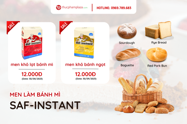 Men làm bánh mì Saf-Instant đã từ lâu trở thành một lựa chọn phổ biến của các nghệ nhân làm bánh trên khắp thế giới.